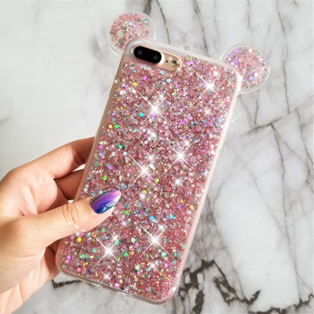 NEW Pink Glitter Mickey Case - Picture 2 of 5